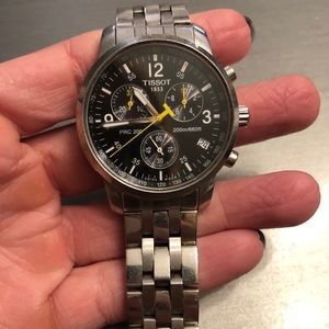 Sterling silver Tissot watch